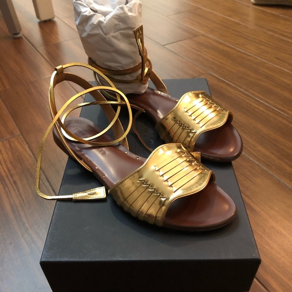 Veronica Beard Fawn Tied Leticia Sandals - Picture 5 of 10